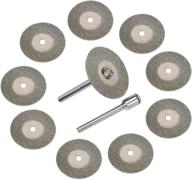 10pcs full sand diamond wheels tungsten electrode sharpener 3mirrors replacement blades cutting wheels tig welding discs, 25mm 0.5mm w/ 2 cnc connecting rods logo