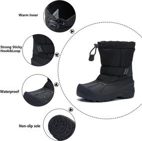 img 3 attached to MORENDL Toddler Waterproof Resistant Cold Weather