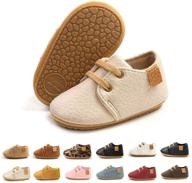 👶 bebarfer toddler baby shoes: anti-slip sole infant moccasins for wedding uniform dress - first walking crib shoes logo