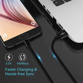 img 3 attached to 🔌 3FT 6FT 10FT USB C Charger Cord - Fast Charging Cable for Samsung Galaxy A71 5G A21 A51 S21 S20 Plus Ultra FE 5G/A32 A50 A20 A11 A12,S10 S10E,S9 S8,Note 10 9 8 20,Pixel 3A 3 4 4A XL - Power Wire with Fast Charge Technology