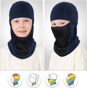 img 1 attached to Venswell Kids Balaclava: The Ultimate Windproof Ski Mask & Winter Face Warmer for Cold Weather Boys and Girls