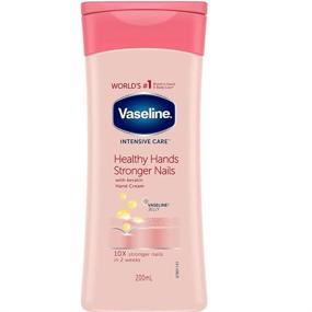 img 1 attached to 🤲 Imported Vaseline Healthy Hand and Stronger Nails Hand Cream: Pack of 3 (6.76 Ounce/200ml each)