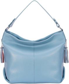 img 4 attached to SALE AINIMOER Shoulder Handbags Top Handle Blue