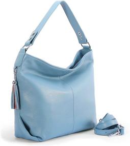 img 2 attached to SALE AINIMOER Shoulder Handbags Top Handle Blue