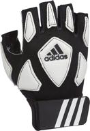 enhance your game with adidas scorch destroy 🧤 2 half finger football lineman's gloves - explore various styles logo