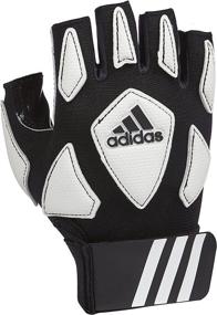 img 3 attached to Enhance Your Game with adidas Scorch Destroy 🧤 2 Half Finger Football Lineman's Gloves - Explore Various Styles