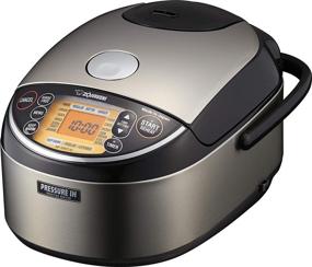 img 2 attached to 🍚 Zojirushi NP-NWC10XB Rice Cooker & Warmer, 5.5 Cup, Pressure Induction Heating, Stainless Black, Made in Japan - Enhanced SEO