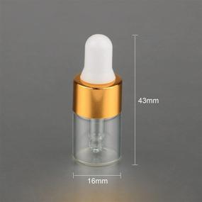 img 2 attached to Wresty 50 Pcs Clear Glass Dropper Vials 2ml Mini Essential Oils Sample Dropper Bottles - Perfect for Traveling with Essential Oils, Perfume, Cosmetic Liquid - Includes 2 Additional Droppers