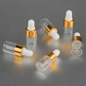 img 1 attached to Wresty 50 Pcs Clear Glass Dropper Vials 2ml Mini Essential Oils Sample Dropper Bottles - Perfect for Traveling with Essential Oils, Perfume, Cosmetic Liquid - Includes 2 Additional Droppers