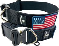 🐾 2-inch tactical dog collar - heavy duty, quick release metal buckle, integrated d-ring - military style, wide & thick rigid nylon webbing - for large & xl dogs or k9 logo