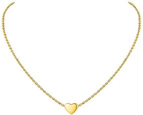 img 4 attached to 💖 Dainty Love Heart Necklace with Rainbow Topaz, Cubic Zirconia 925 Sterling Silver Charm, Adjustable Cable Chain - Ideal Gifts for Women and Girls