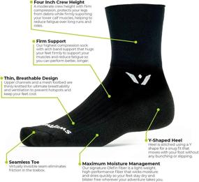 img 3 attached to Swiftwick ASPIRE Running Cycling Compression Sports & Fitness