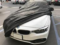 🚗 carscover подгонка для автомобиля bmw m4 428i 430i 435i 440i: автомобильный чехол для любой погоды, прочный и надежный, ультрапрочный черный - 2014-2019 логотип