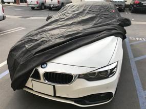 img 4 attached to 🚗 CarsCover Custom Fit BMW M4 428i 430i 435i 440i Car Cover: All-Weather, Heavy Duty Ultrashield Black - 2014-2019