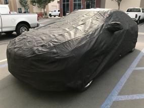 img 2 attached to 🚗 CarsCover Custom Fit BMW M4 428i 430i 435i 440i Car Cover: All-Weather, Heavy Duty Ultrashield Black - 2014-2019