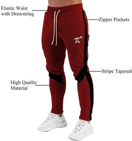 img 1 attached to PIDOGYM Athletic Sweatpants Joggers Pockets Men's Clothing