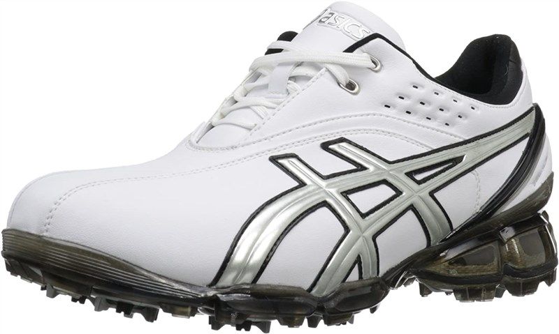 asics mens gel ace white silver 로고