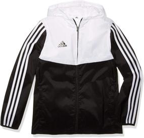 img 3 attached to Adidas Alphaskin Youth Windbreaker White Boys' Clothing
