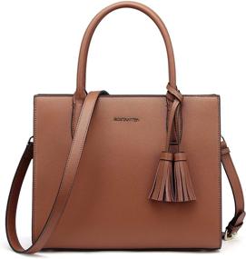 img 4 attached to BOSTANTEN Satchel Handbags Designer Crossbody Women's Handbags & Wallets for Satchels