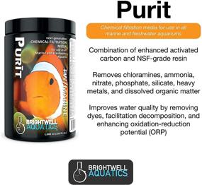 img 1 attached to 🐠 Brightwell Aquatics Purit - Advanced Chemical Filtration Media for Marine and Freshwater Fish Aquariums with Activated Carbon and Resin