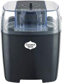 img 4 attached to 🍦 Organic Vegan Coconut Bliss Ice Cream Maker - Easy Automatic Frozen Dessert Machine with Timer, Bowl + Recipe Book (Non-Dairy, Plant-Based) - The Bliss Maker™ (Black) 1.5L