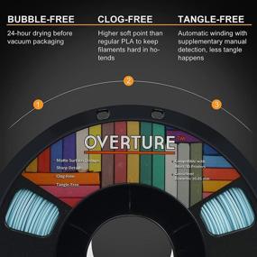 img 1 attached to 🎨 OVERTURE PLA Matte Filament 1 - Premium Quality Matte Finish 3D Printing Filament