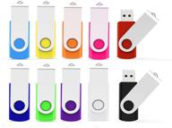 🔌 набор из 10 usb flash-накопителей maspen на 32 гб - скоростные флэш-накопители версии 2.0, jump drives, zip drives, pen drives - 10 разноцветных моделей логотип