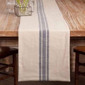 img 1 attached to 🏪 Market Place Blue Runner 13x72: A Versatile and Stylish Addition to Upgrade your Table Décor