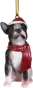 img 4 attached to 🎄 Design Toscano - JH576302 Boston Terrier Christmas Tree Ornament for Holidays, 3 Inch, Full Color