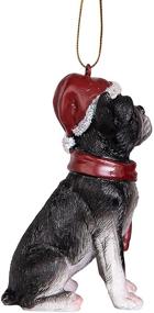 img 2 attached to 🎄 Design Toscano - JH576302 Boston Terrier Christmas Tree Ornament for Holidays, 3 Inch, Full Color