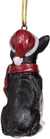 img 1 attached to 🎄 Design Toscano - JH576302 Boston Terrier Christmas Tree Ornament for Holidays, 3 Inch, Full Color