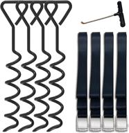 🔒 enhance stability & safety with eurmax trampoline stakes: corkscrew trampolines logo