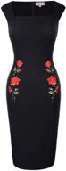 👗 bp328-1 square embroidered dress: women's clothing and dresses logo