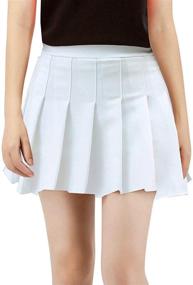 img 4 attached to Girls School Uniforms Pleated 25Inch Girls' Clothing for Skirts & Skorts