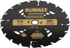 img 1 attached to 🔪 DEWALT 7-1/4-inch Circular Saw Blade for Pressure Treated and Wet Lumber, ATB, Thin Kerf, 5/8-inch and Diamond Knockout Arbor, 20-Tooth Blade (Model DW3174) in Black