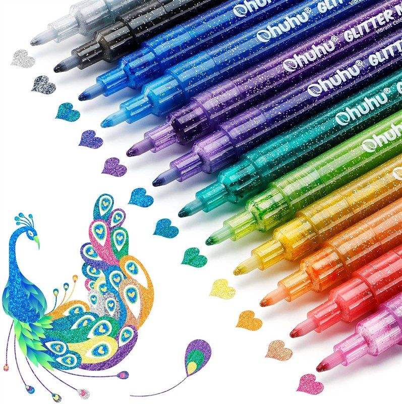 Ohuhu Acrylic Marker Pens For DIY, 40 Colors