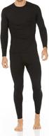 🔥 stay cozy in thermajohn men's ultra soft fleece-lined thermal underwear long johns set logo