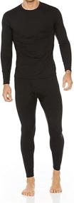 img 4 attached to 🔥 Stay Cozy in Thermajohn Men's Ultra Soft Fleece-Lined Thermal Underwear Long Johns Set