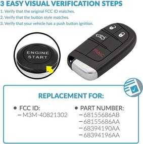 img 1 attached to Keyless2Go Replacement Proximity Chrysler M3M 40821302