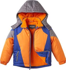 img 3 attached to Fleece Snowboard Hooded Colorblock Winter Boys' Clothing - Jackets & Coats