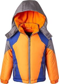 img 4 attached to Fleece Snowboard Hooded Colorblock Winter Boys' Clothing - Jackets & Coats