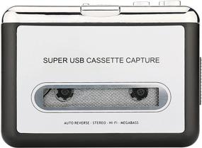 img 3 attached to 🎶 Плеер Reshow Cassette - портативный магнитофон для преобразования кассет Walkman в формат MP3 - запись музыки через USB - совместим с ноутбуками и ПК - идеально подходит для преобразования iPod (серебристый)