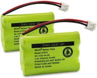 📞 27910 cordless telephone battery - compatible with at&amp;t 89-1323-00-0, motorola sd-7501, radioshack 23-959, 23-894 - ni-mh 3.6v battery pack of 2 logo