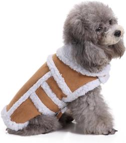 img 4 attached to 🐶 BWOGUE Shearling Fleece Dog Jacket - Warm Winter Coat for Small to Medium Breed Dogs