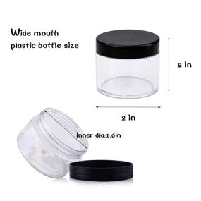 img 3 attached to 🧳 Travel-Friendly Wide Mouth Refillable Container for Cosmetics and Accessories