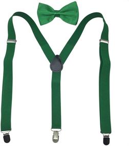 img 4 attached to 👖 Adjustable Solid Color Suspenders for Improved SEO