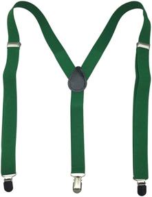 img 2 attached to 👖 Adjustable Solid Color Suspenders for Improved SEO