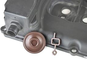 img 4 attached to RKX 3.6 & 3.2 Engine Valve Cover PCV Valve Diaphragm Membrane, Assembly with Gasket - Compatible with Volkswagen Audi