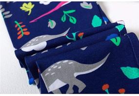 img 1 attached to Рёр в стиле: леггинсы для девочек Bleubell - очаровательная одежда с принтом динозавров для модных девочек