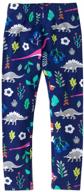 roar in style: bleubell girls leggings – adorable dinosaur printed clothing for trendy girls logo